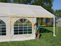 Feesttent met sterke zeilen uit beige pvc